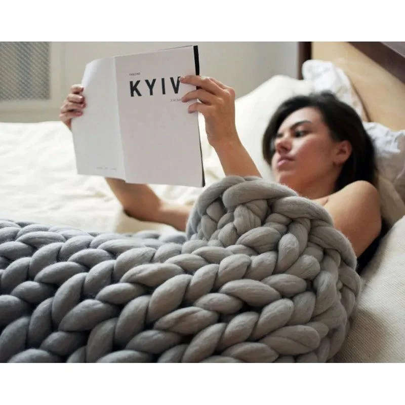 Chunky_Merino_Knitted_Blanket_-_-4158204 Chunky Merino Knitted Blanket -