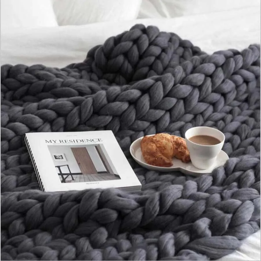 Chunky_Merino_Knitted_Blanket_-_-4158245 Chunky Merino Knitted Blanket -