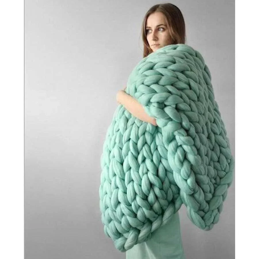 Chunky_Merino_Knitted_Blanket_-_-4158261 Chunky Merino Knitted Blanket -