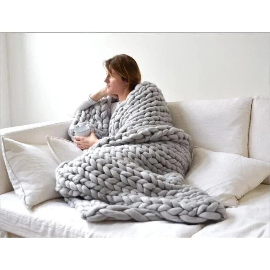 Chunky_Merino_Knitted_Blanket_-_-4158276 Chunky Merino Knitted Blanket -