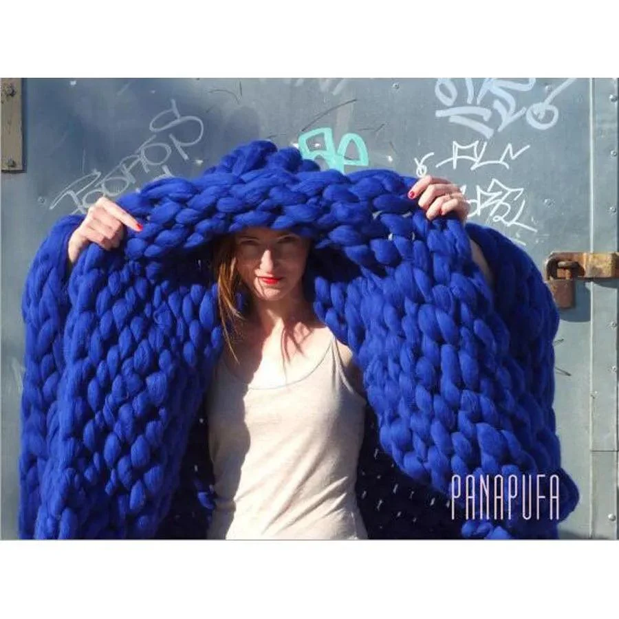 Chunky_Merino_Knitted_Blanket_-_-4158284 Chunky Merino Knitted Blanket -