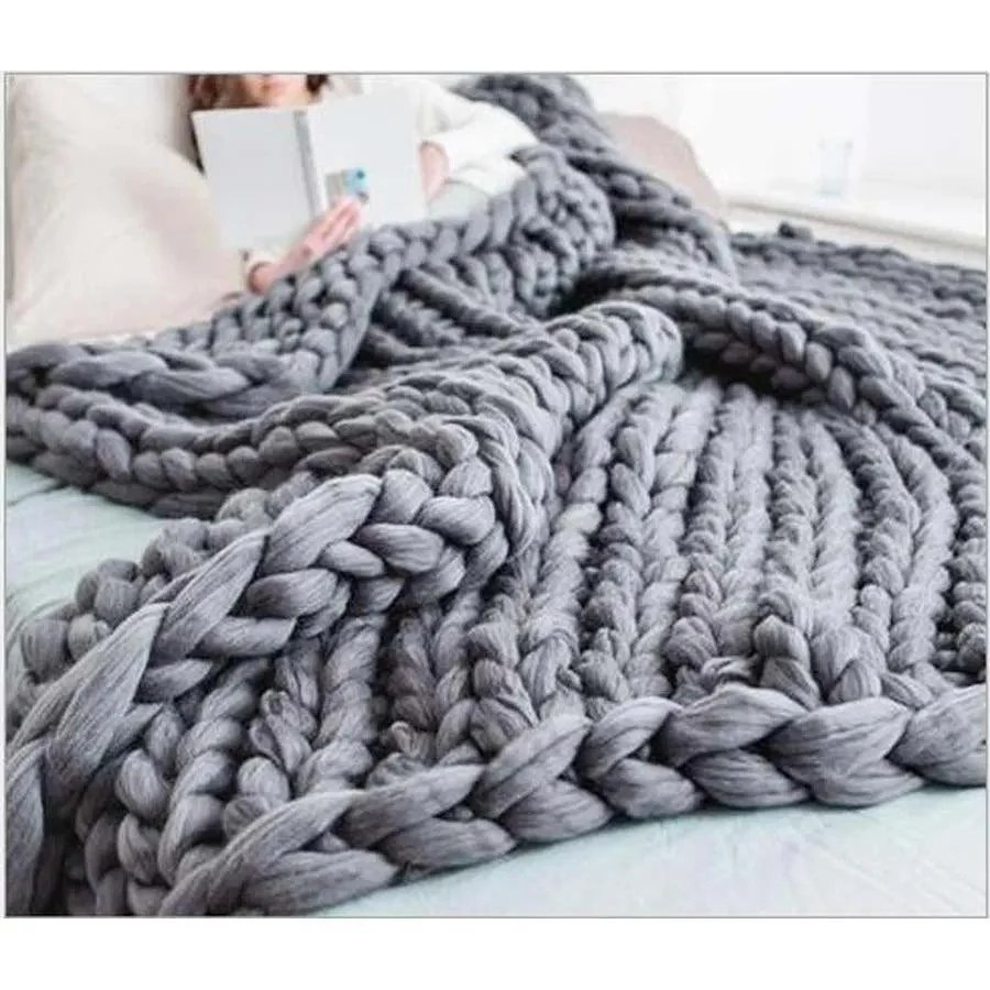 Chunky_Merino_Knitted_Blanket_-_-4158317 Chunky Merino Knitted Blanket -