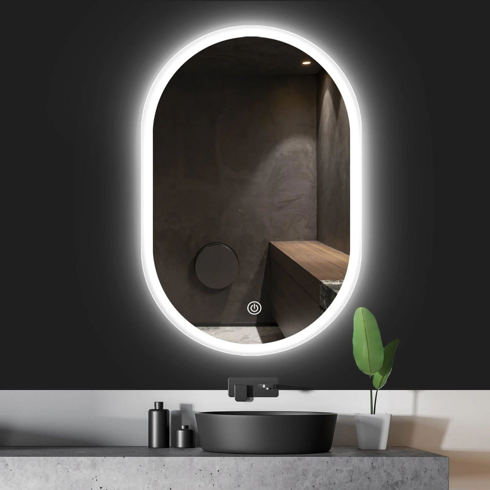 Claremonta Oval LED Mirror -