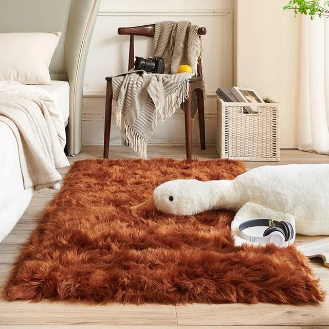 Classic_Color_Red_Black_Plush_Rugs_Long_Hair_Carpet_Mat_Floor_Living_Room_-_-4159059 Classic Color Red Black Plush Rugs Long Hair Carpet Mat Floor Living Room -