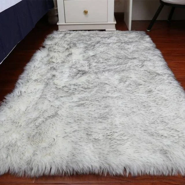 Classic_Color_Red_Black_Plush_Rugs_Long_Hair_Carpet_Mat_Floor_Living_Room_-_-4159138 Classic Color Red Black Plush Rugs Long Hair Carpet Mat Floor Living Room -