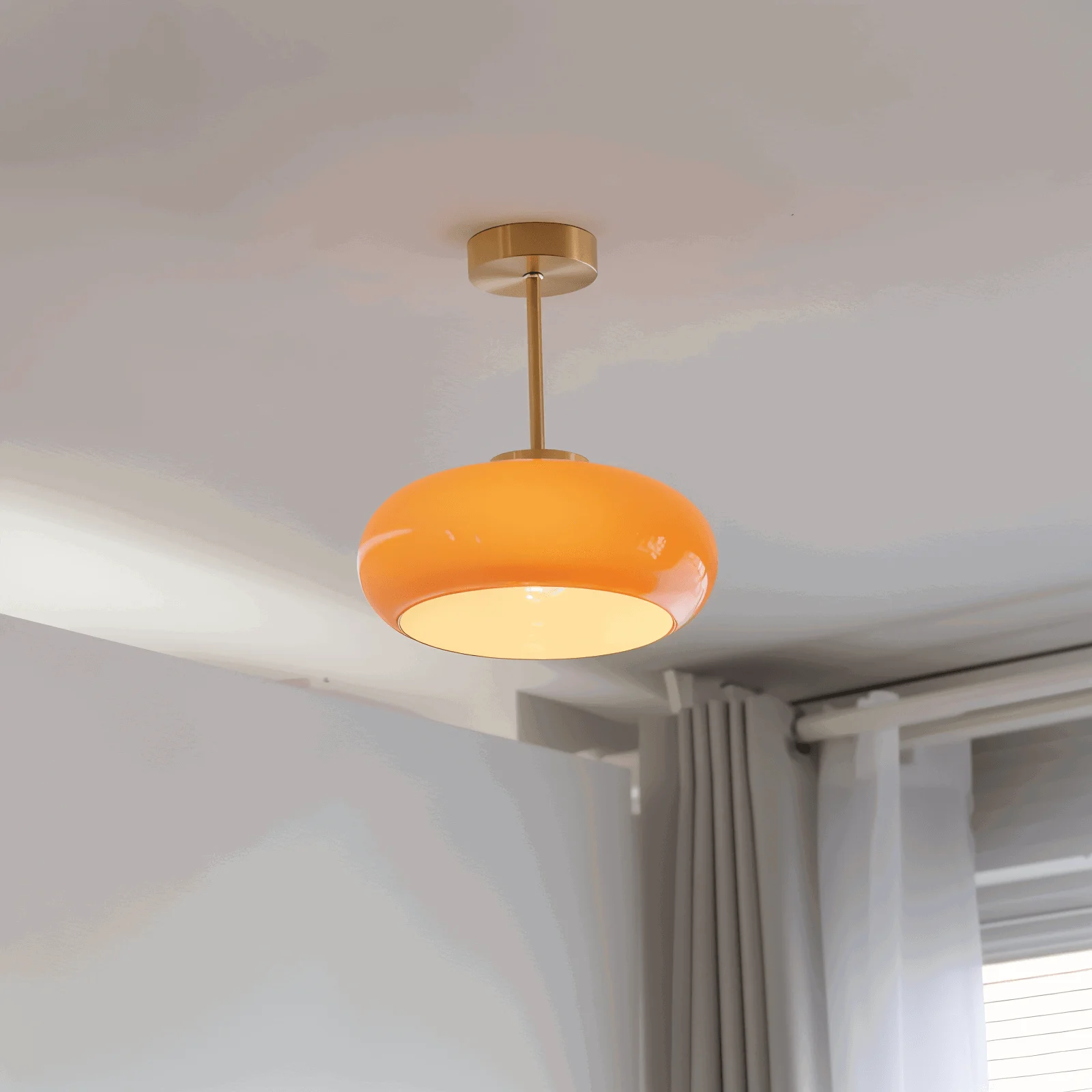Classic_Yellow_Vintage_Ceiling_Light_-_Retro_Semi_Flush_Mount_Lights_-_-_tag1_-4178188 Classic Yellow Vintage Ceiling Light - Retro Semi Flush Mount Lights - - #tag1#