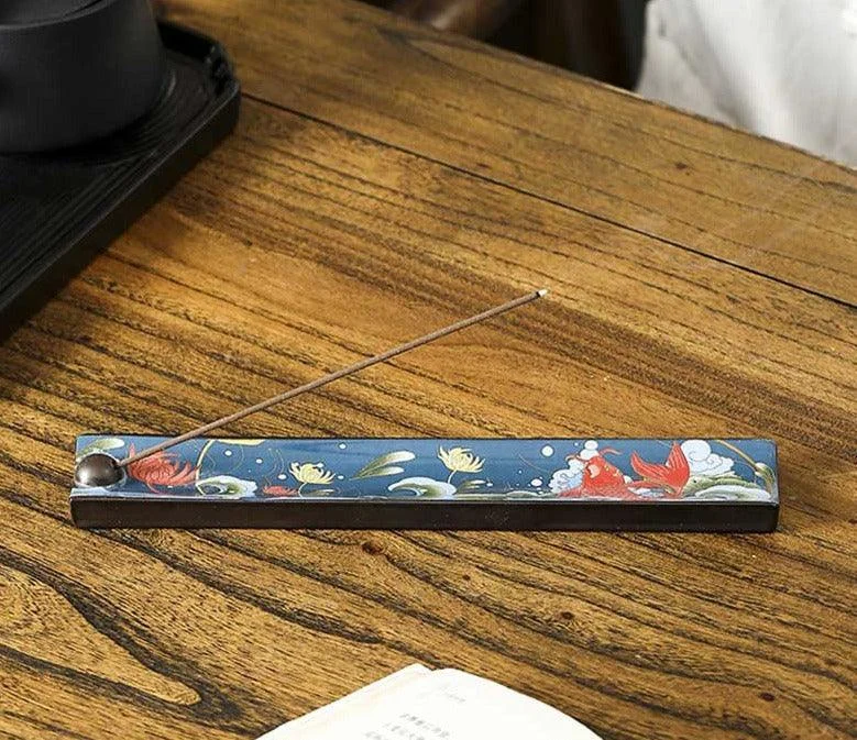 Cloisonne_Blue_Ceramic_Incense_Stick_Holder_-_-4160071 Cloisonne Blue Ceramic Incense Stick Holder -