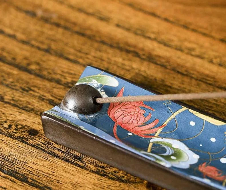 Cloisonne_Blue_Ceramic_Incense_Stick_Holder_-_-4160088 Cloisonne Blue Ceramic Incense Stick Holder -
