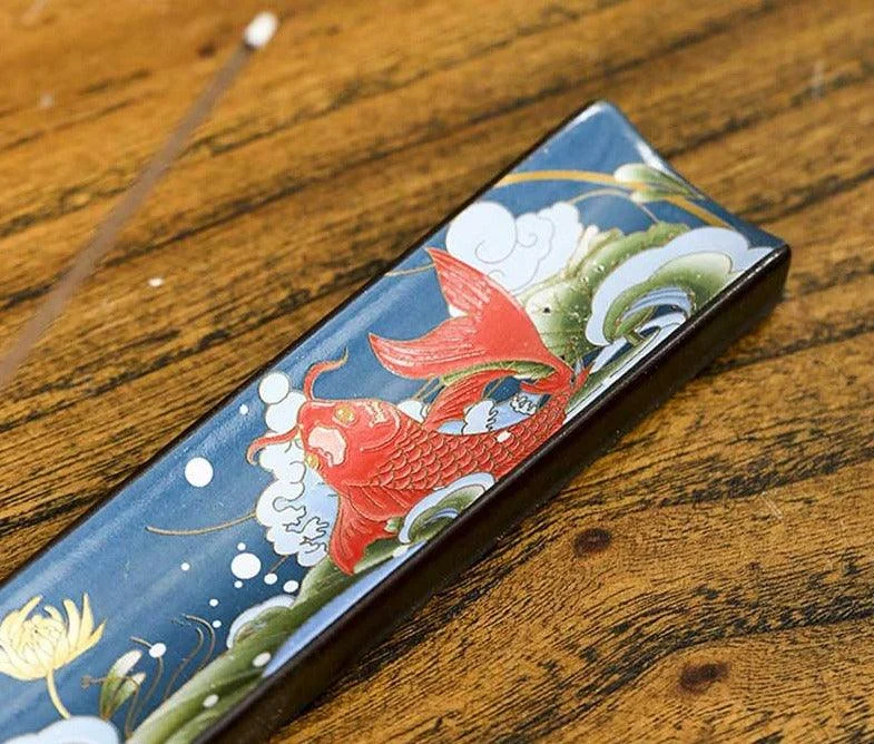 Cloisonne_Blue_Ceramic_Incense_Stick_Holder_-_-4160093 Cloisonne Blue Ceramic Incense Stick Holder -