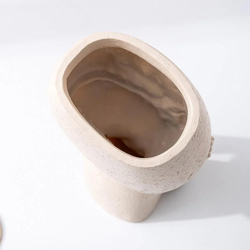 Closed_Eyes_Face_Planter_Pot_-_-4160204 Closed Eyes Face Planter Pot -
