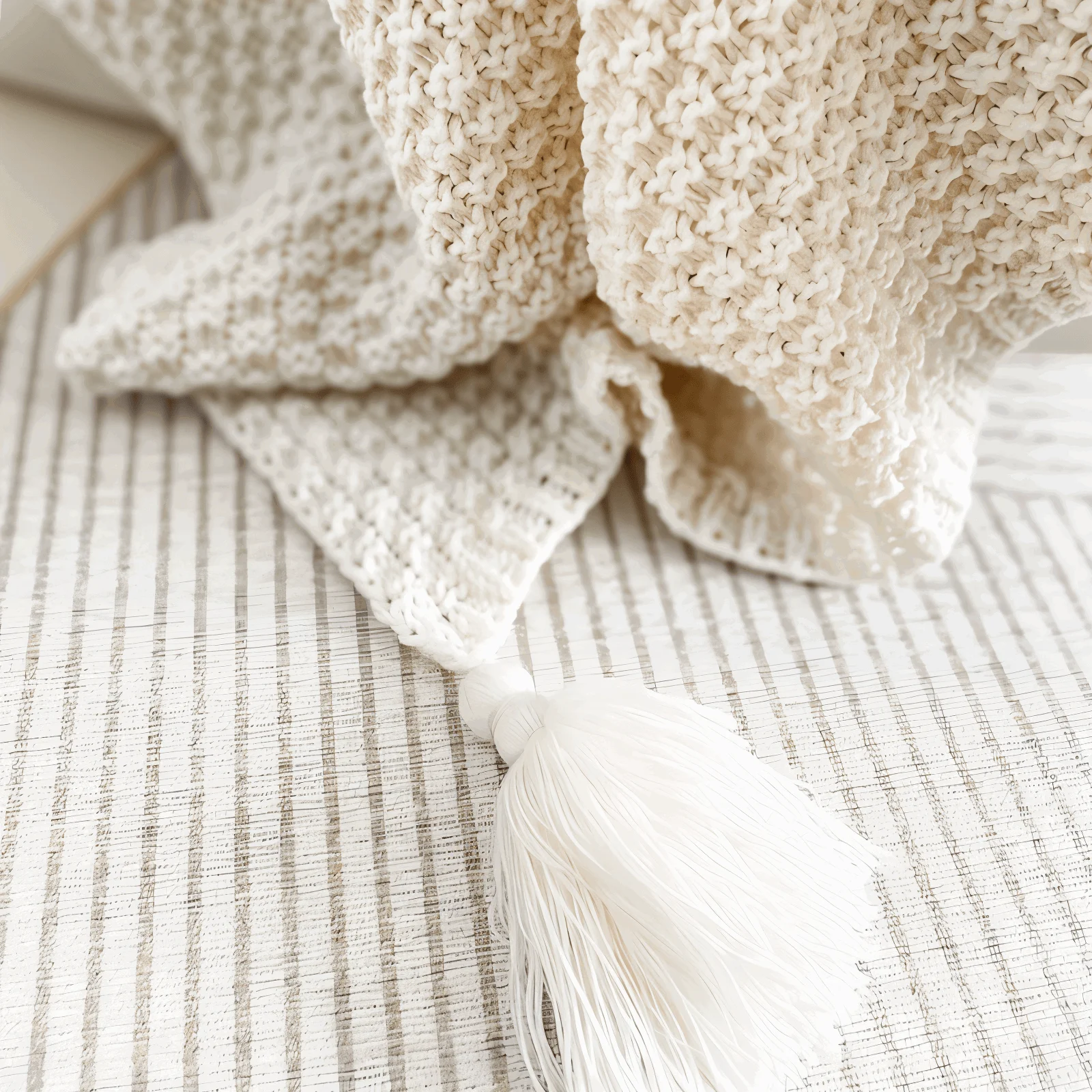 CoarseKnit Plaid - Stylish Knit Blanket - Fleece Blanket for Year-Round Comfort -  - #tag1#