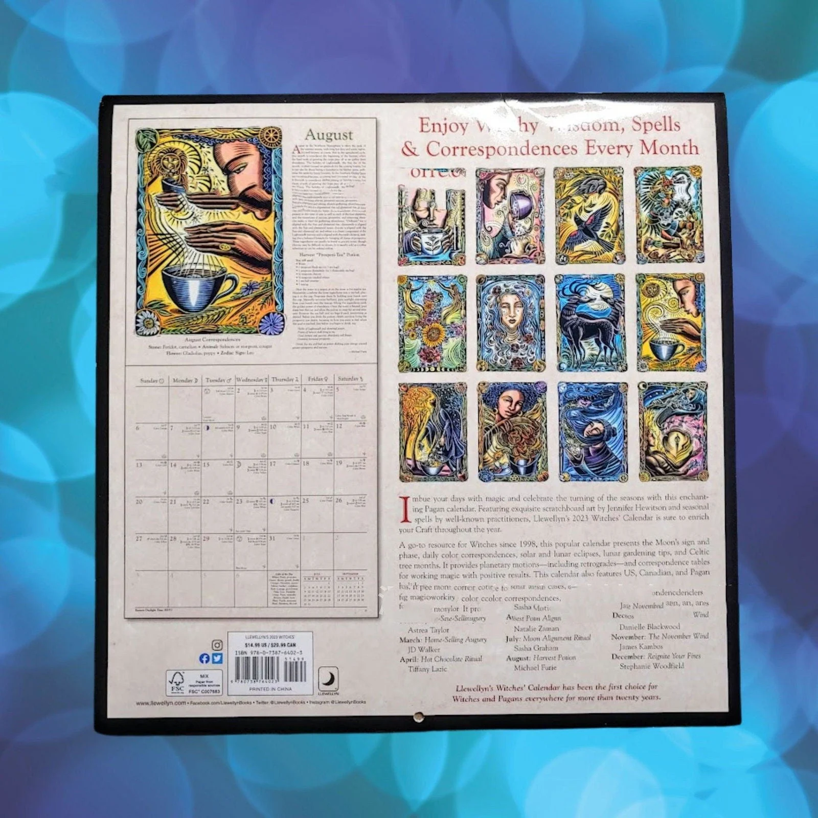 Coated Paper 2023 Witch Calendar Home Wall Calendar Decoration -  - #tag1#