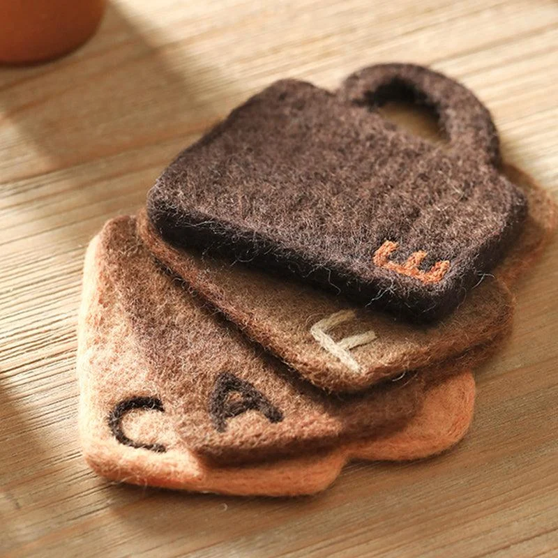 Coffee_Cup_Shape_Wool_Felt_Coaster_-_-4160837 Coffee Cup Shape Wool Felt Coaster -