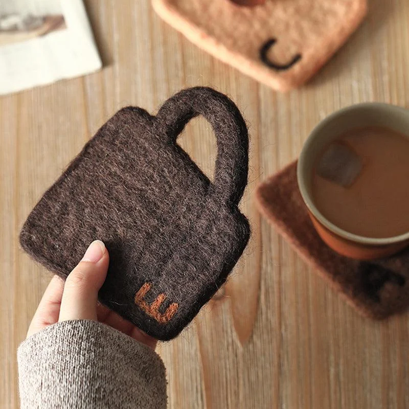 Coffee_Cup_Shape_Wool_Felt_Coaster_-_-4160863 Coffee Cup Shape Wool Felt Coaster -