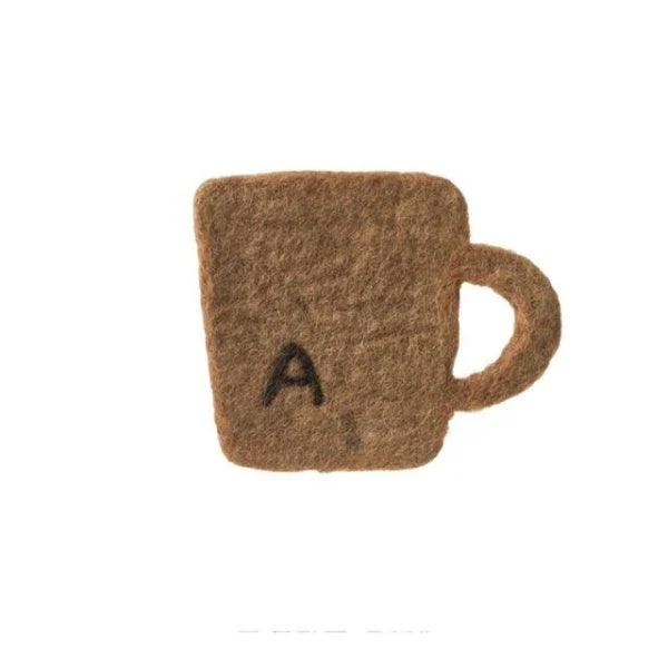 Coffee_Cup_Shape_Wool_Felt_Coaster_-_-4160872 Coffee Cup Shape Wool Felt Coaster -
