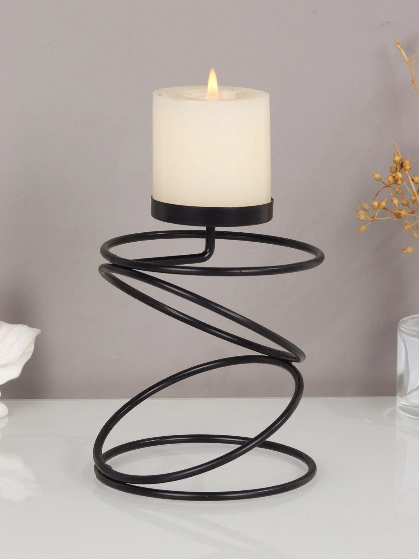 Coil_Metal_Candle_Holders_-_-4161102 Coil Metal Candle Holders -