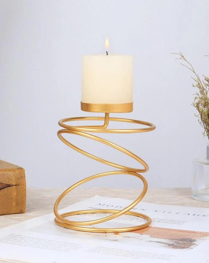 Coil_Metal_Candle_Holders_-_-4161112 Coil Metal Candle Holders -