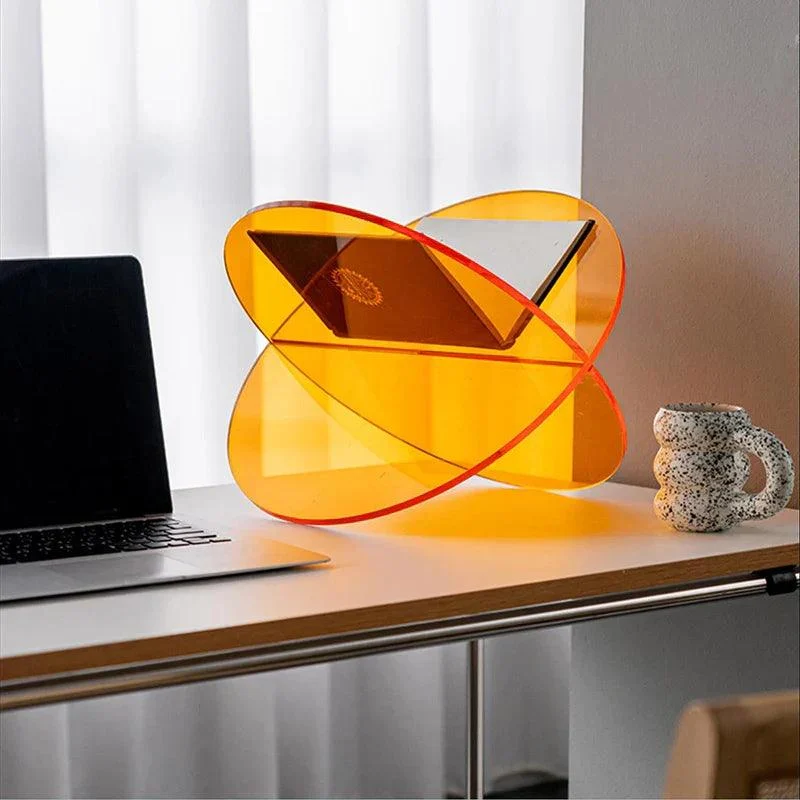 Cololred Acrylic Book Stand Storage Shelf -
