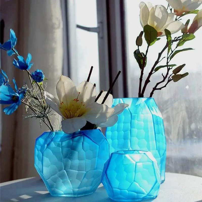 Colored Glass Vase -