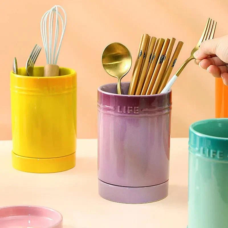 Coloured_Ceramic_Kitchen_Utensil_Organiser_-_-_tag1_-4185592 Coloured Ceramic Kitchen Utensil Organiser - - #tag1#