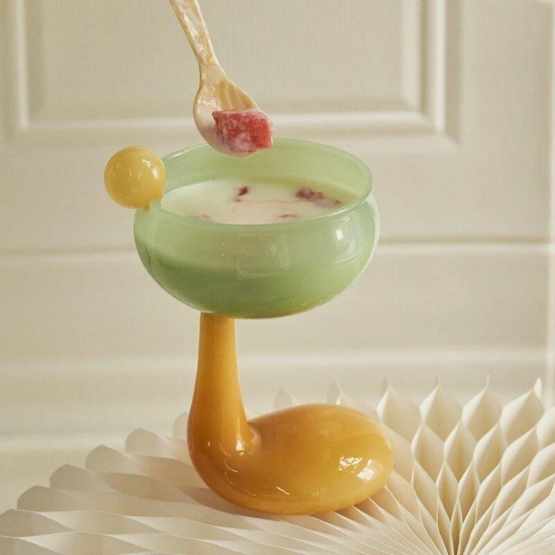 Coloured Glass Cup Goblets -  - #tag1#