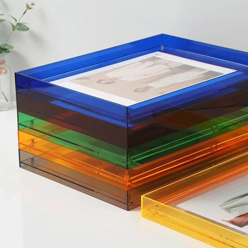 Coloured Transparent Acrylic Picture Frame - - #tag1#