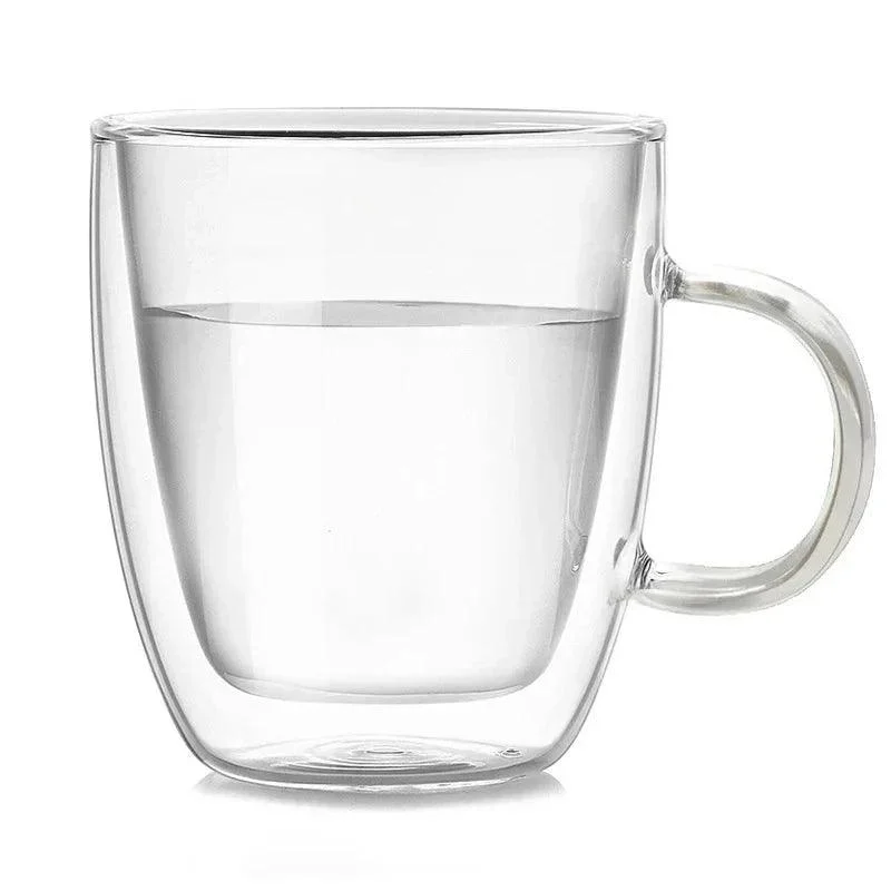 Colourful Double Walled Transparent Coffee Mug -  - #tag1#
