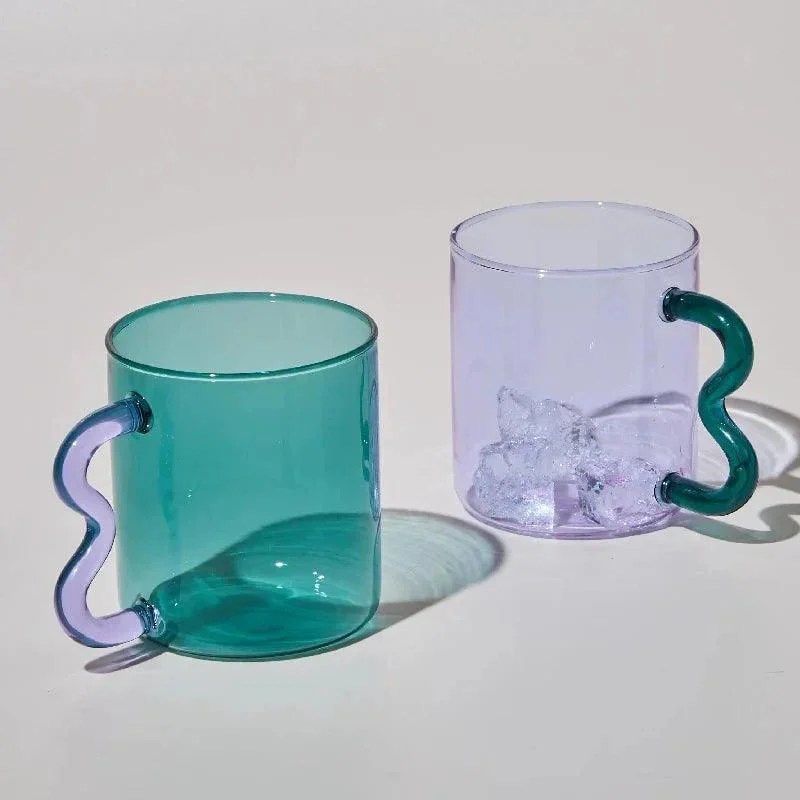 Colourful_Glass_Coffee_Mug_With_Squiggle_Handle_-_-_tag1_-4186465 Colourful Glass Coffee Mug With Squiggle Handle - - #tag1#
