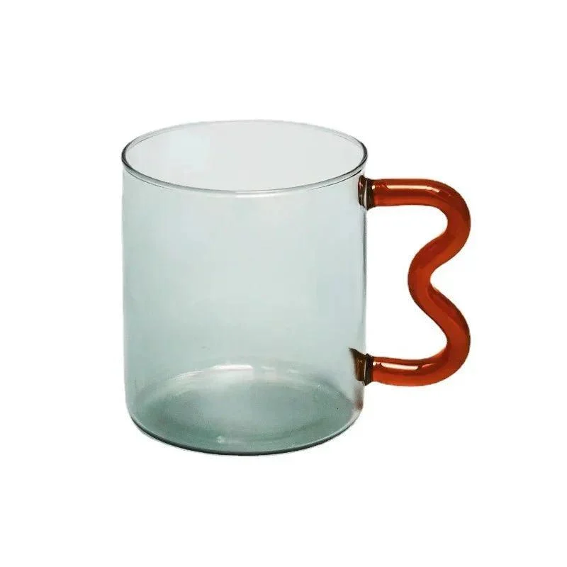 Colourful_Glass_Coffee_Mug_With_Squiggle_Handle_-_-_tag1_-4186495 Colourful Glass Coffee Mug With Squiggle Handle - - #tag1#