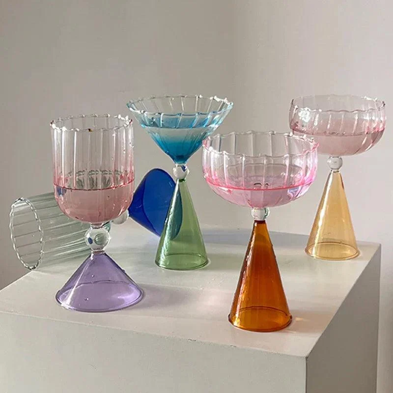 Colrful_Cone_Cocktail_Glass_-_-4163663 Colrful Cone Cocktail Glass -