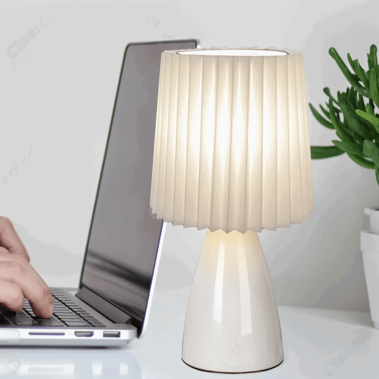 ConePleated_Table_Lamp_-_LED_Ceramic_Milkshake_Desk_Lamp_-_-_tag1_-4181789 ConePleated Table Lamp - LED Ceramic Milkshake Desk Lamp - - #tag1#