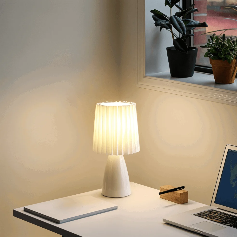ConePleated_Table_Lamp_-_LED_Ceramic_Milkshake_Desk_Lamp_-_-_tag1_-4181893 ConePleated Table Lamp - LED Ceramic Milkshake Desk Lamp - - #tag1#