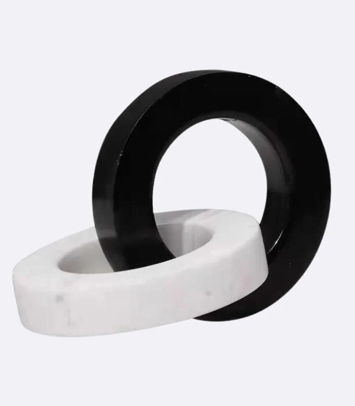 Connection_Marble_Circle_Sculpture_Black_White_-_-_tag1_-4182103 Connection Marble Circle Sculpture Black & White - - #tag1#
