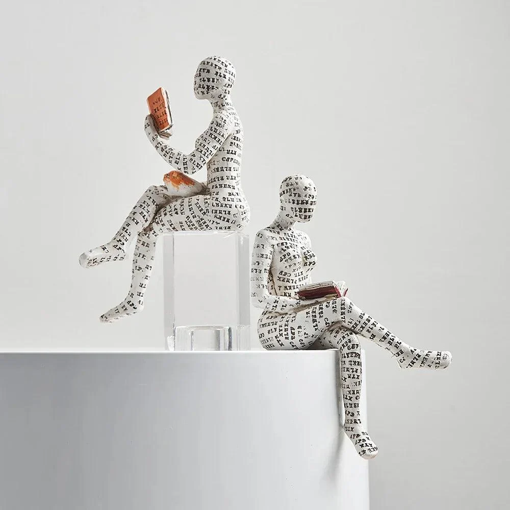 Contemplative_Readers_Modern_Abstract_Figurine_-_-4164257 Contemplative Readers Modern Abstract Figurine -