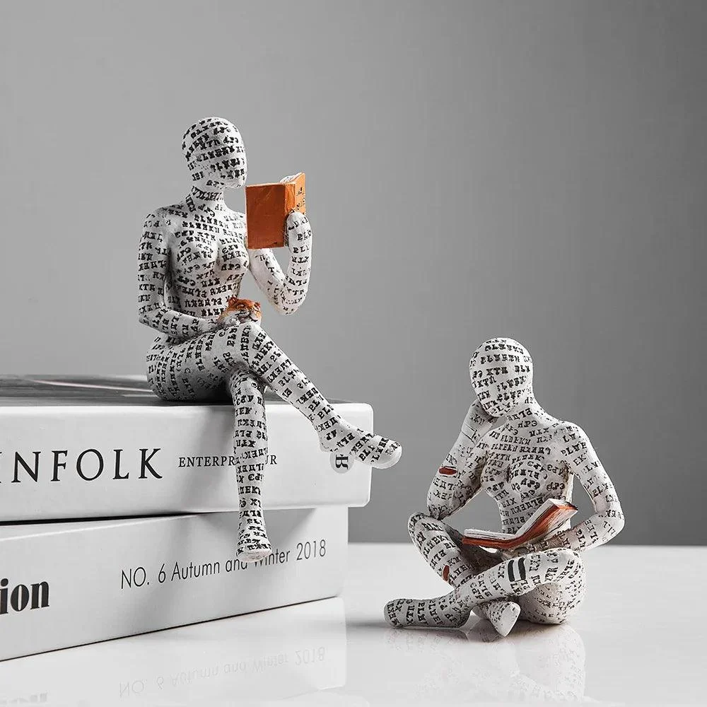 Contemplative_Readers_Modern_Abstract_Figurine_-_-4164262 Contemplative Readers Modern Abstract Figurine -