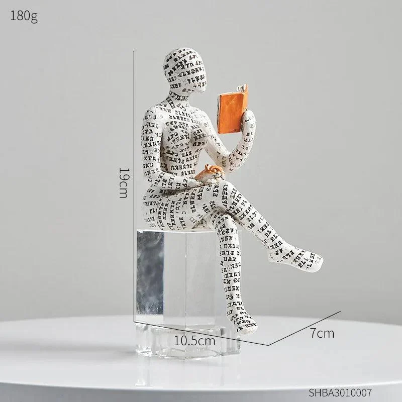 Contemplative_Readers_Modern_Abstract_Figurine_-_-4164280 Contemplative Readers Modern Abstract Figurine -