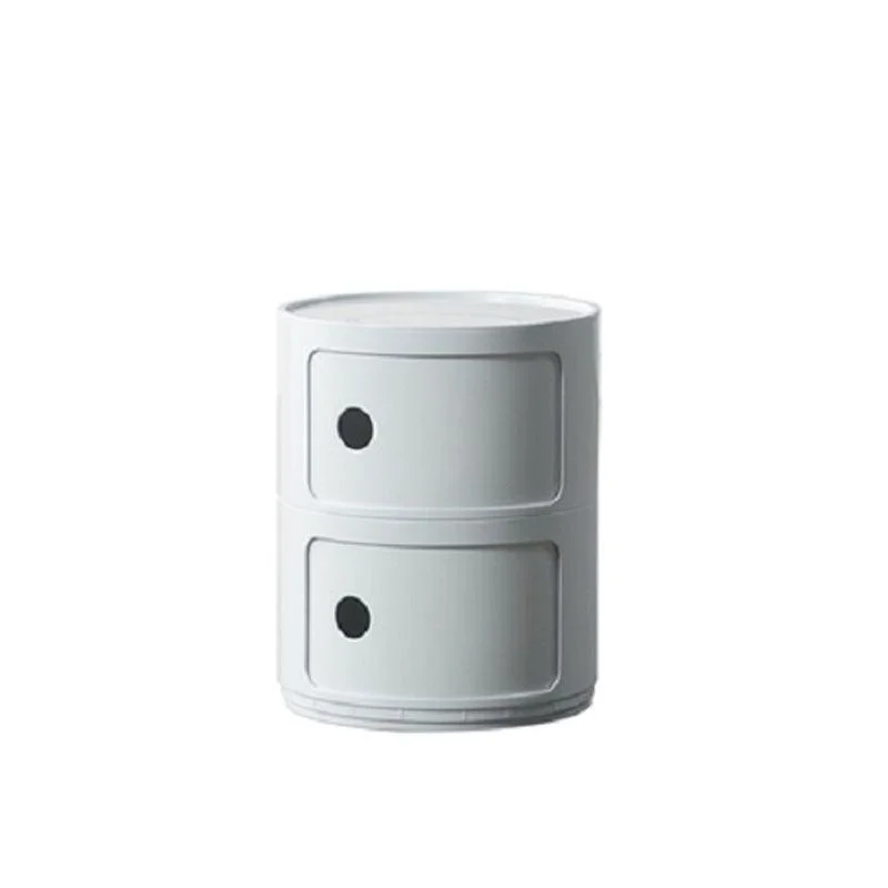 Contemporary Accent Table Bedside Table Bed Nightstand with Cabinets - - #tag1#