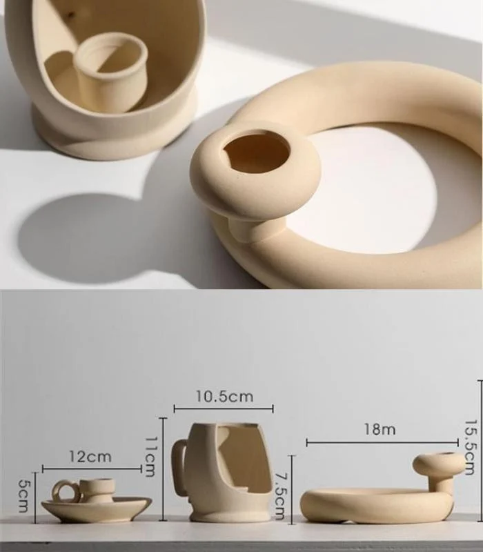 Contemporary_Ceramic_Candleholder_Beige_18x7.5cm_-_-_tag1_-4182312 Contemporary Ceramic Candleholder Beige 18x7.5cm - - #tag1#