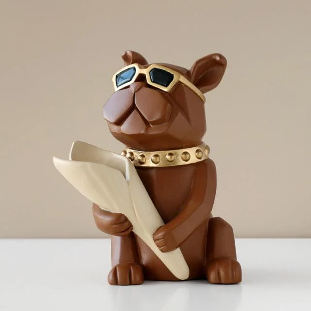 Cool Bulldog Statue Vase - - #tag1#