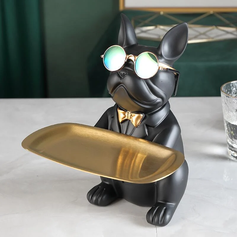 Cool French Bulldog Golden Tray - - #tag1#