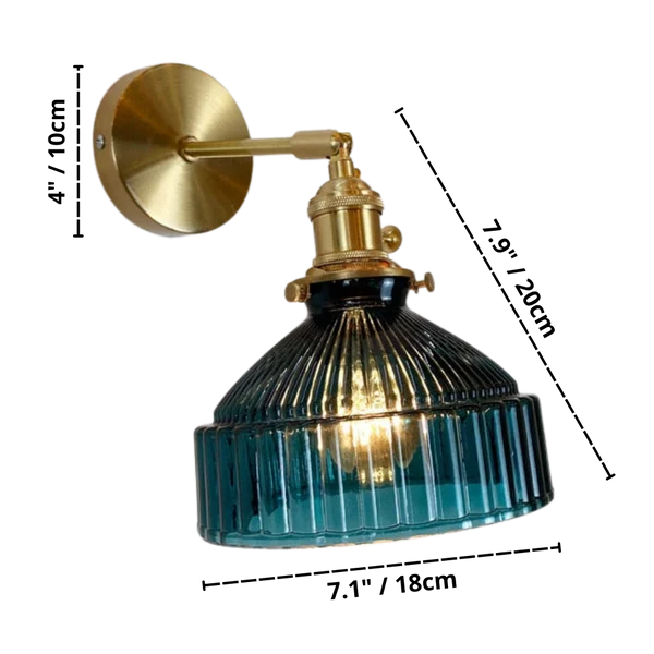 Homeko vintage wall sconce dimensions