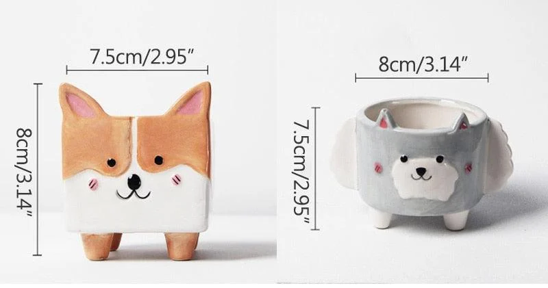Corgi/Sheep Pot -