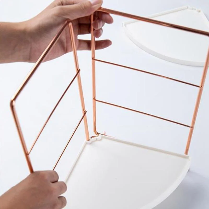 Corner_Rose_Gold_Storage_Rack_-_-_tag1_-4189769 Corner Rose Gold Storage Rack - - #tag1#