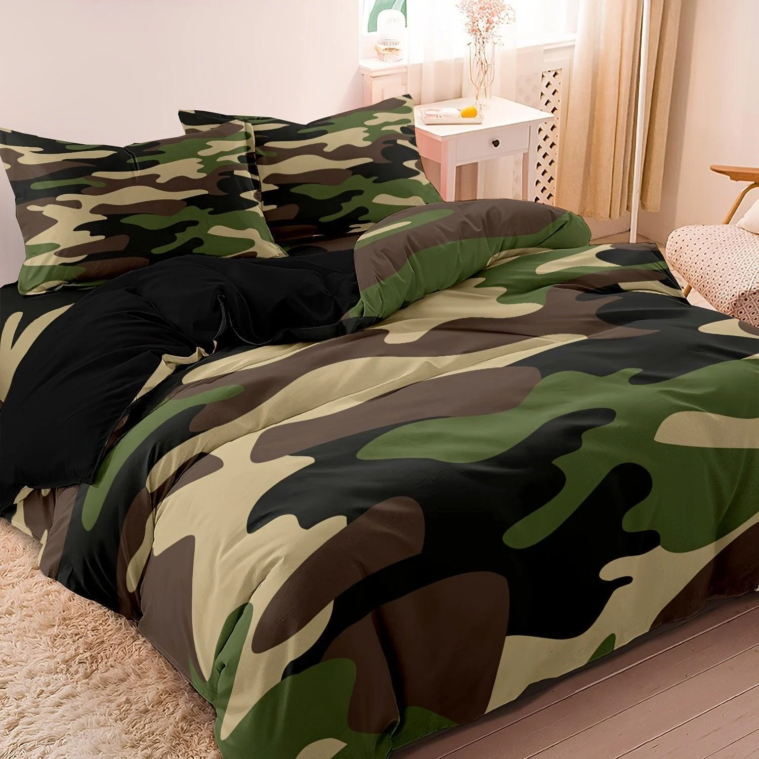 CosyNest_-_Camouflage_Print_Duvet_Cover_Bedding_Set_-_-_tag1_-4183982 CosyNest - Camouflage Print Duvet Cover Bedding Set - - #tag1#