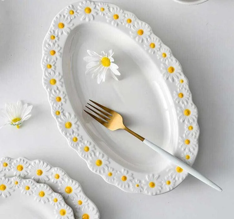 Cottagecore_Ceramic_Daisy_Plate_Dinnerware_-_-4165669 Cottagecore Ceramic Daisy Plate Dinnerware -