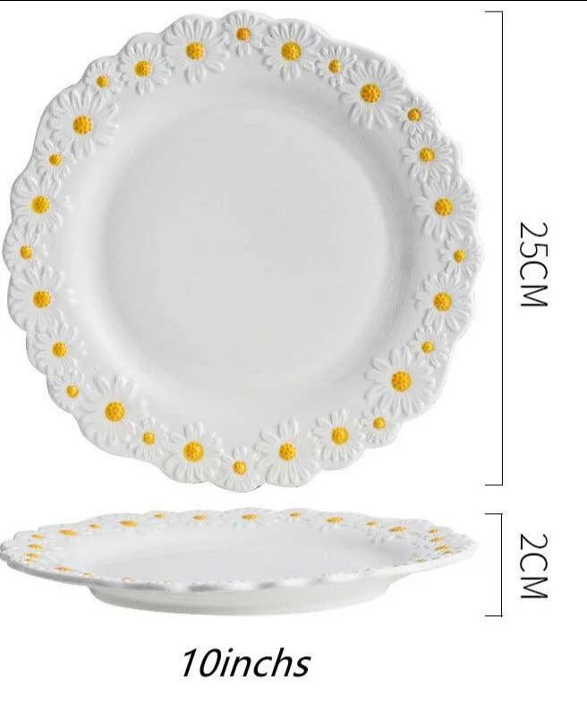 Cottagecore_Ceramic_Daisy_Plate_Dinnerware_-_-4165687 Cottagecore Ceramic Daisy Plate Dinnerware -