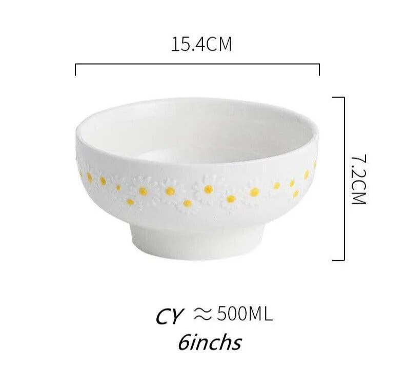 Cottagecore_Ceramic_Daisy_Plate_Dinnerware_-_-4165723 Cottagecore Ceramic Daisy Plate Dinnerware -