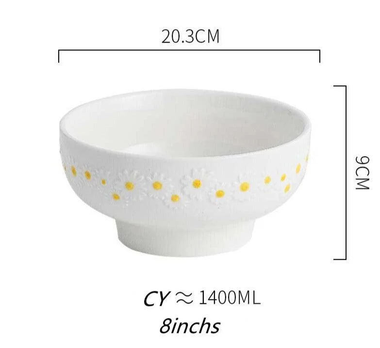 Cottagecore_Ceramic_Daisy_Plate_Dinnerware_-_-4165728 Cottagecore Ceramic Daisy Plate Dinnerware -