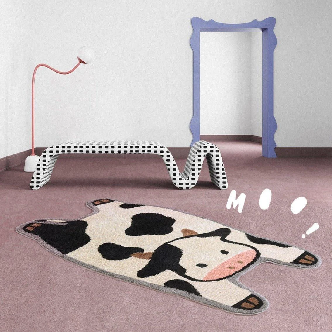 Cow Moo Moo Rug - - #tag1#