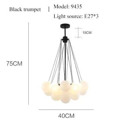 Cozy_Gold_Black_Frosted_Glass_Ball_LED_Pendant_Lighting_Room_Decor_Chandeliers_Indoor_-_-4166975 Cozy Gold Black Frosted Glass Ball LED Pendant Lighting Room Decor Chandeliers Indoor -